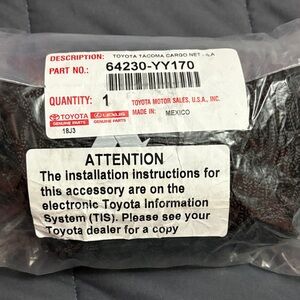 TOYOTA TACOMA Exterior Cargo Net - OEM ACCESSORIES - 64230-YY170 - NIP